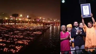 'जय श्री राम' के उद्घोष से गूंजी अयोध्या (Ayodhya), सरयू तट पर जलाए गए लाखों दीप, दुनिया के 54 देश भी बने साक्षी