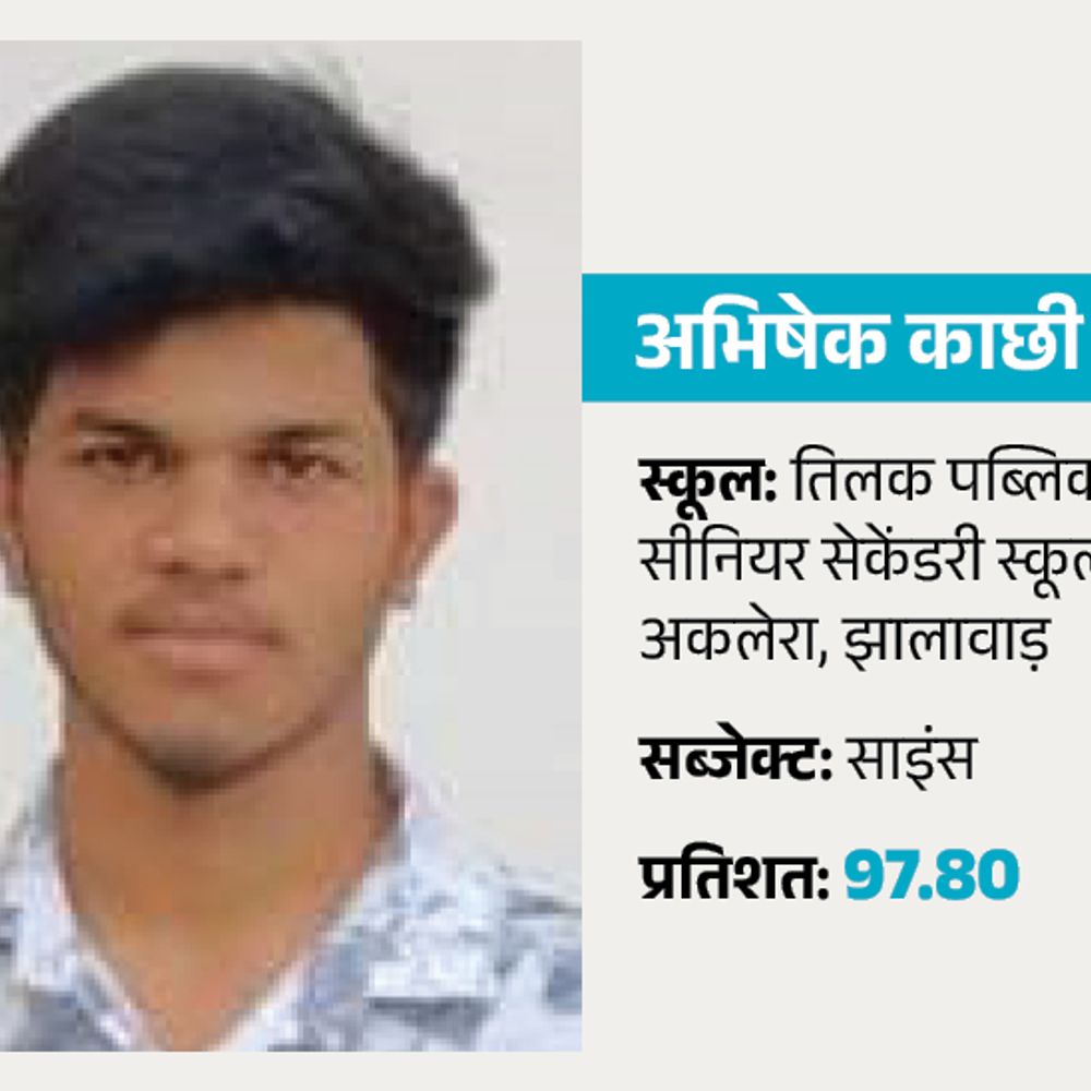 झालावाड़ में साइंस में सर्वाधिक स्टूडेंट पास:अभिषेक काछी ने साइंस में 97.80% और निशा ने आट्र्स में हासिल किए 97.20% अंक 1 abhisheekkkk 1747925845 RaADPX
