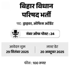 Government Job Alert: Bihar Legislative Council Recruitment for 10th Pass Candidates 2 Government Job Alert: Bihar Legislative Council Recruitment for 10th Pass Candidates